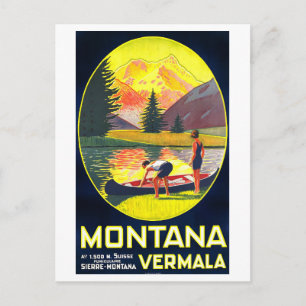 Reclameposter voor Montana, Zwitserland, Briefkaart