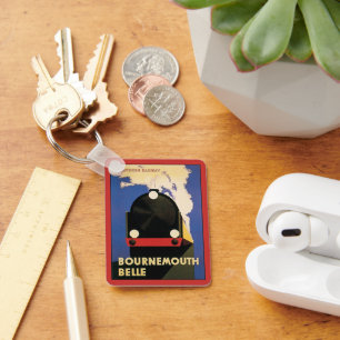 Reclameposter voor reizen, Bournemouth Belle Trein Sleutelhanger