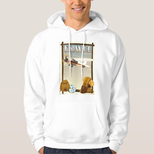 Reclameposter voor Reizen uit het Verleden Hoodie (Voorkant)