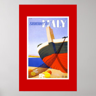 Reclameposter Zomer in Italië Poster
