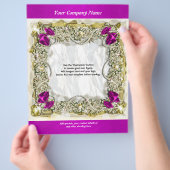 Reclamepromoties op flyer-sjabloon flyer (Hand)