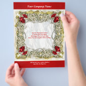 Reclamepromoties op flyer-sjabloon flyer (Hand)