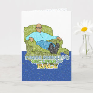 Recliner of Rage Greeting Card Kaart