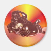 Reclining Laughing Buddha Magnet Magneet (Voorkant)