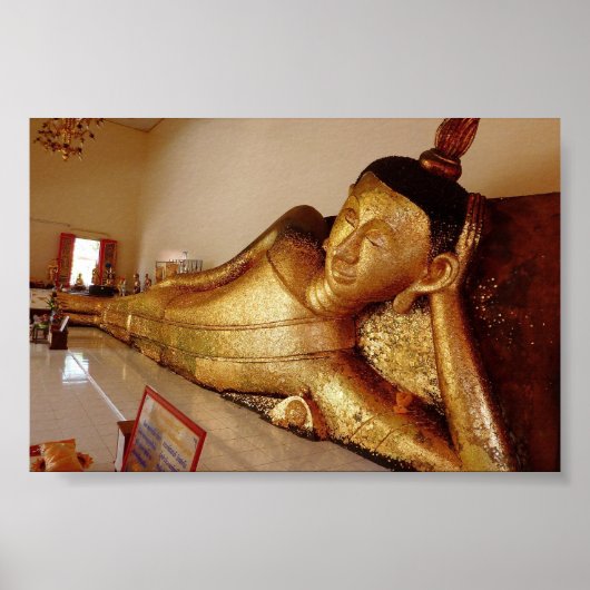 Reclining Rayong Buddha Poster (Voorkant)