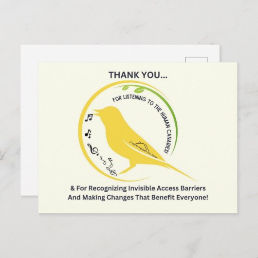 Recognizing Invisible Access Barriers Briefkaart (Voorkant / Achterkant)