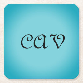 Recoleta Cornflower Blauw Vierkante Kartonnen Onderzetter