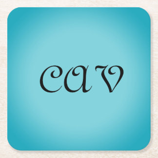 Recoleta Cornflower Blauw Vierkante Kartonnen Onderzetter