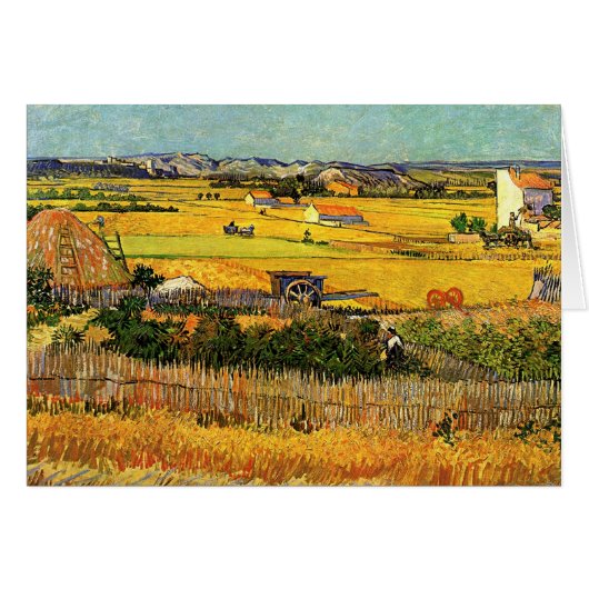 Récolte à La Crau, Montmajour par Vincent van Gogh (Devant horizontal)