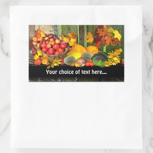 Récolte Accueil ~ Sticker Rectangle (Sac)