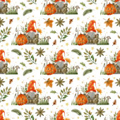 Récolte d'automne avec Gnomes Thanksgiving Nappe