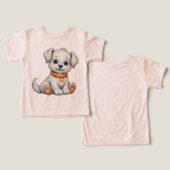 Récolte d'automne Chiot mignon (Design Recto & Verso)