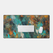 Récolte d'automne Turquoise rouille or Abstrait (Clavier et souris)