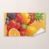 Récolte de fruits frais et abondants : design vibr (Serviette à main)