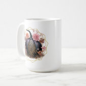 Récolte de la Mug de Monogramme Floral (Devant gauche)