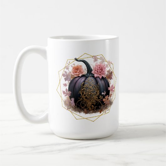 Récolte de la Mug de Monogramme Floral (Gauche)