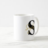 Récolte de la Mug de Monogramme Floral (Devant droit)