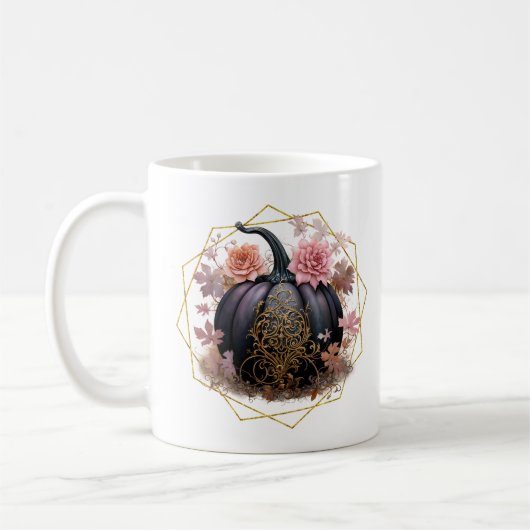 Récolte de la Mug de Monogramme Floral (Gauche)