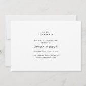 Récolte moderne Invitation & Faire-part (Dos)