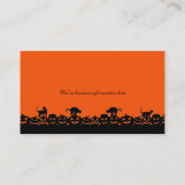 Récolte orientée de Halloween de cartes de visite (Dos)