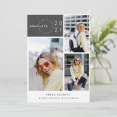 Récolte photo moderne Invitation de graduation (Debout devant)