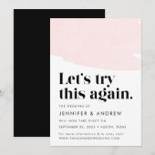 Recommençons Cette Fois-ci Faire-part de Report de (Devant / Derrière)