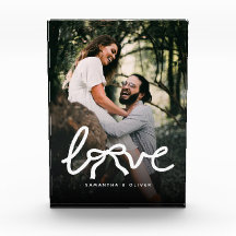 Amour Moderne Couple Typographie Photo Personnalis