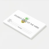 Récompense étudiante réussite ananas Post-it Notes (Incliné)