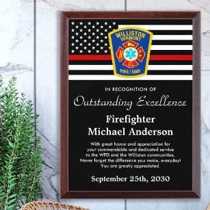 Récompense Firefighter Fire Department Logo Recognition