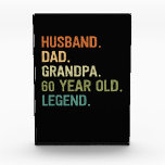 Récompense Husband dad grandpa 60 year old 60th birthday gift<br><div class="desc">Husband dad grandpa 60 year old men birthday outfits for dad grandpa from grandkids kids son daughter wife</div>