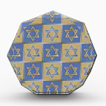 Récompense Judaica Star de David Metal Gold Blue<br><div class="desc">You are viewing The Lee Hiller Design Collection. Appareil,  Venin & Collectibles Lee Hiller Photofy or Digital Art Collection. You can view her her Nature photographiy at at http://HikeOurPlanet.com/ and follow her hiking blog within Hot Springs National Park.</div>