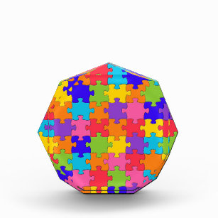 Récompense Pièces de puzzle colorées Jigsaw Joyeux Puzzler