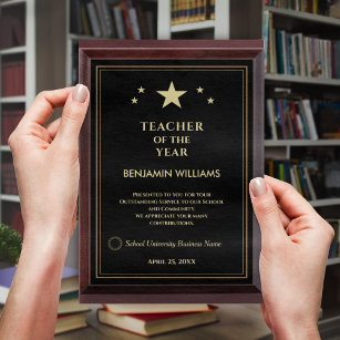 Récompense Professeur de l'année Logo Gold Apprécier personna
