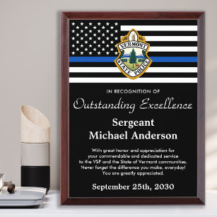 Récompense Service de logo personnalisé de l'agent de police 
