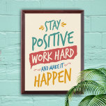 Récompense Typographie de la soumission motivationnelle sur l<br><div class="desc">Citation de motifs colorés sur plaque en bois,  parfaite pour ajouter style et positivité à votre maison ou bureau. Grand cadeau pour les amis,  collègues ou enfants ados!</div>