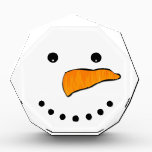 Récompense Visage de neige<br><div class="desc">Le design de Snowman est parfait pour l'hiver holidays,  y compris le Christ et la Nouvelle Année ! The design veut add a cute touch to home decor products,  clothing,  and much more. Makes a great venin !</div>