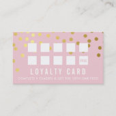 RÉCOMPENSER CARTE DE LOYAUTÉ confetti de glam joli (Devant)
