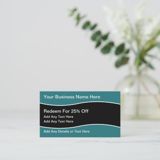 Récompenses de fidélité client Cartes de visite (Debout devant)