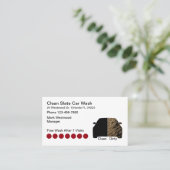 Récompenses de lavage de voiture sale propre Carte (Debout devant)