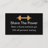 Récompenses de référence de client de forme (Devant)