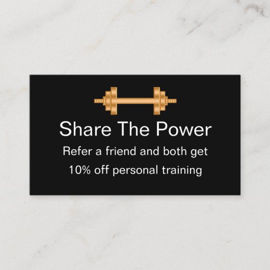 Récompenses de référence de client de forme (Devant)