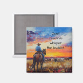 Récompenses tranquilles : Western Sunset Magnet (Recto/Verso)