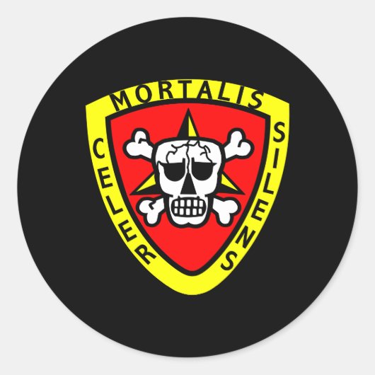 Recon Black Ronde Sticker (Voorkant)