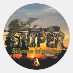 Recon LRRP Snipers Vietnam Nam War Ronde Sticker