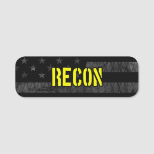 Recon Subdued American Flag Naamplaatje