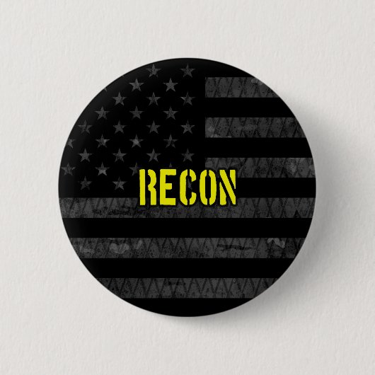 Recon Subdued American Flag Ronde Button 5,7 Cm (Voorkant)