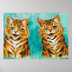 Reconciliatie door Louis Wain Poster