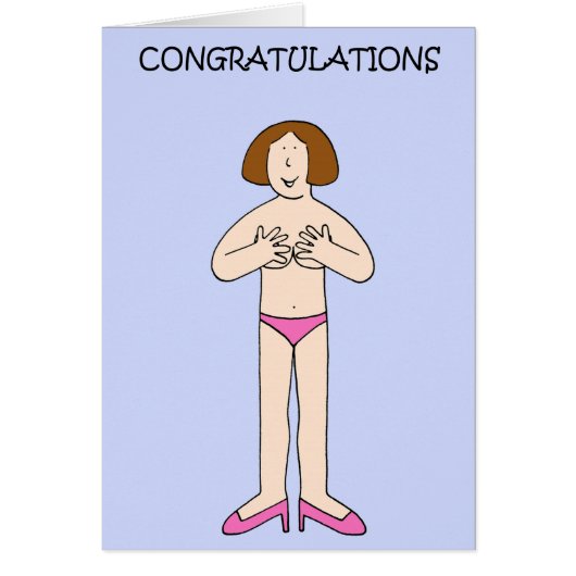 Reconstructie na borstamputatie Felicitaties Dames (Voorkant)