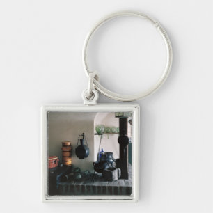 Reconstructie van een apotheek sleutelhanger