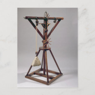 Reconstructie van het ontwerp van de da Vinci Briefkaart